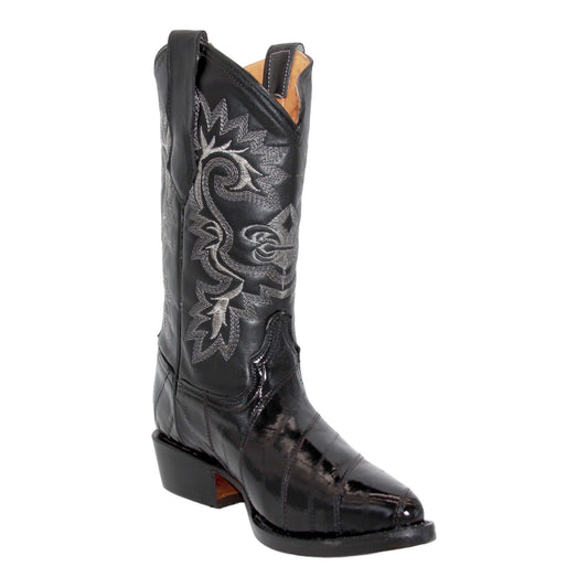 Men's Genuine EEL Skin J Toe Leather Cowboy Boots