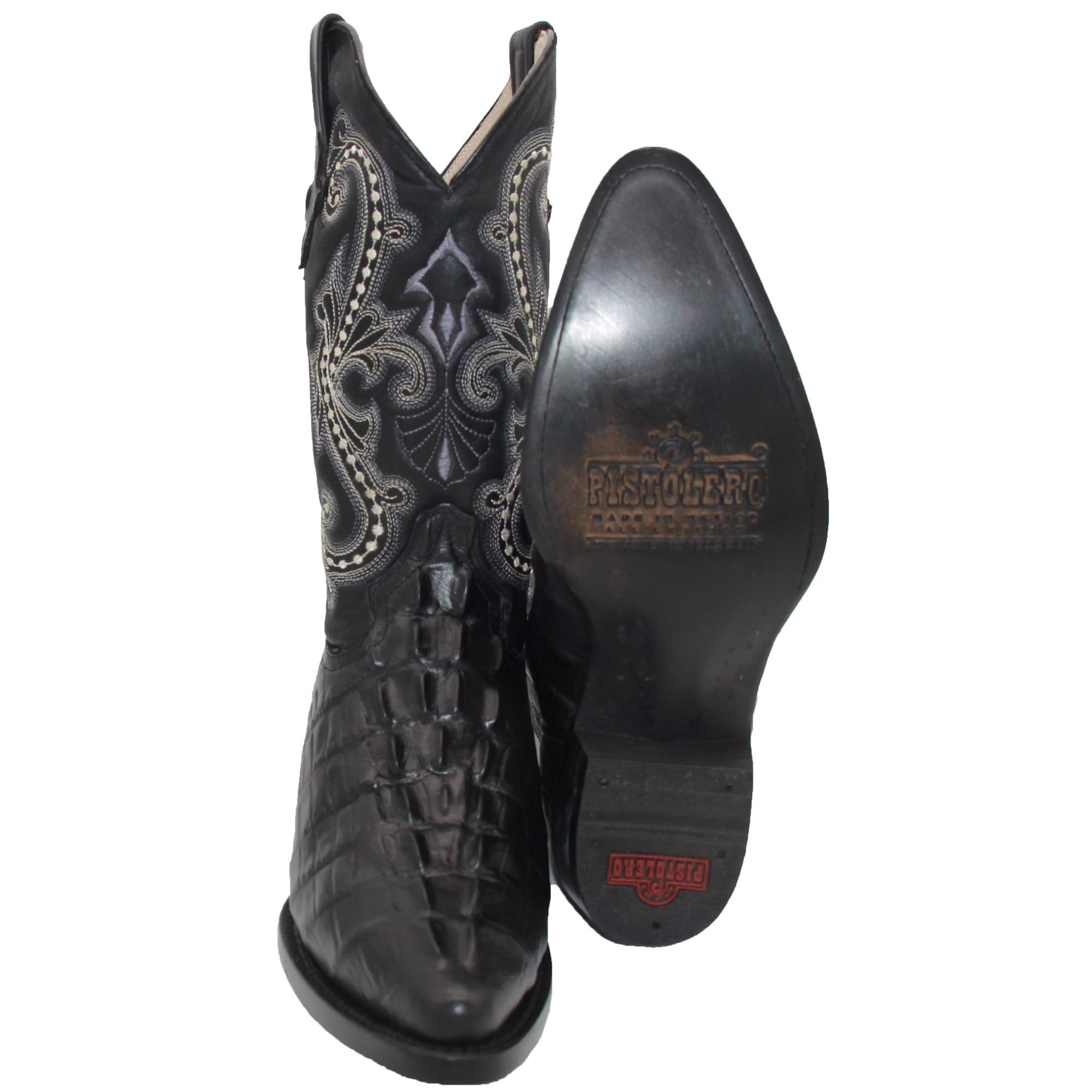 Men's Crocodile Print Alligator Design Western Cowboy Boot