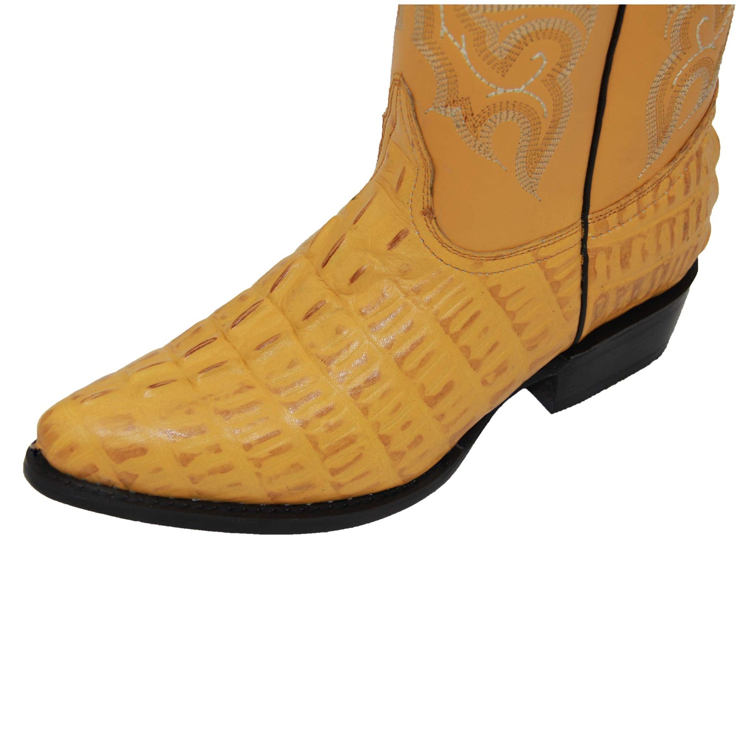 Men's Crocodile Print J Toe Western Cowboy Boot