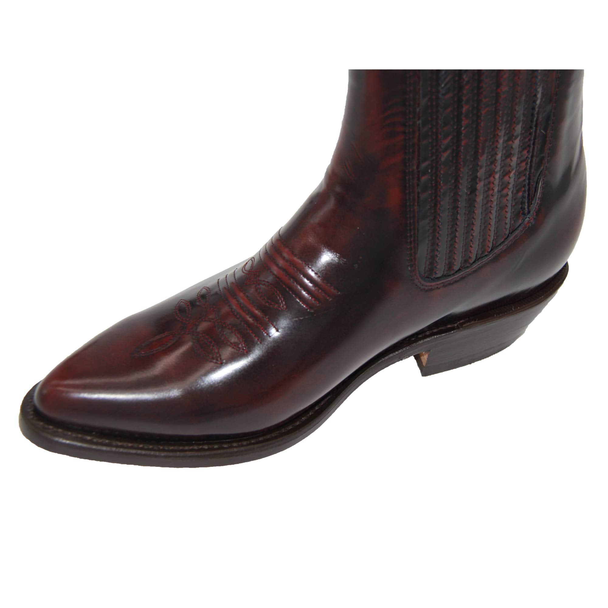 Men’s J Toe Short Ankle Leather Boot