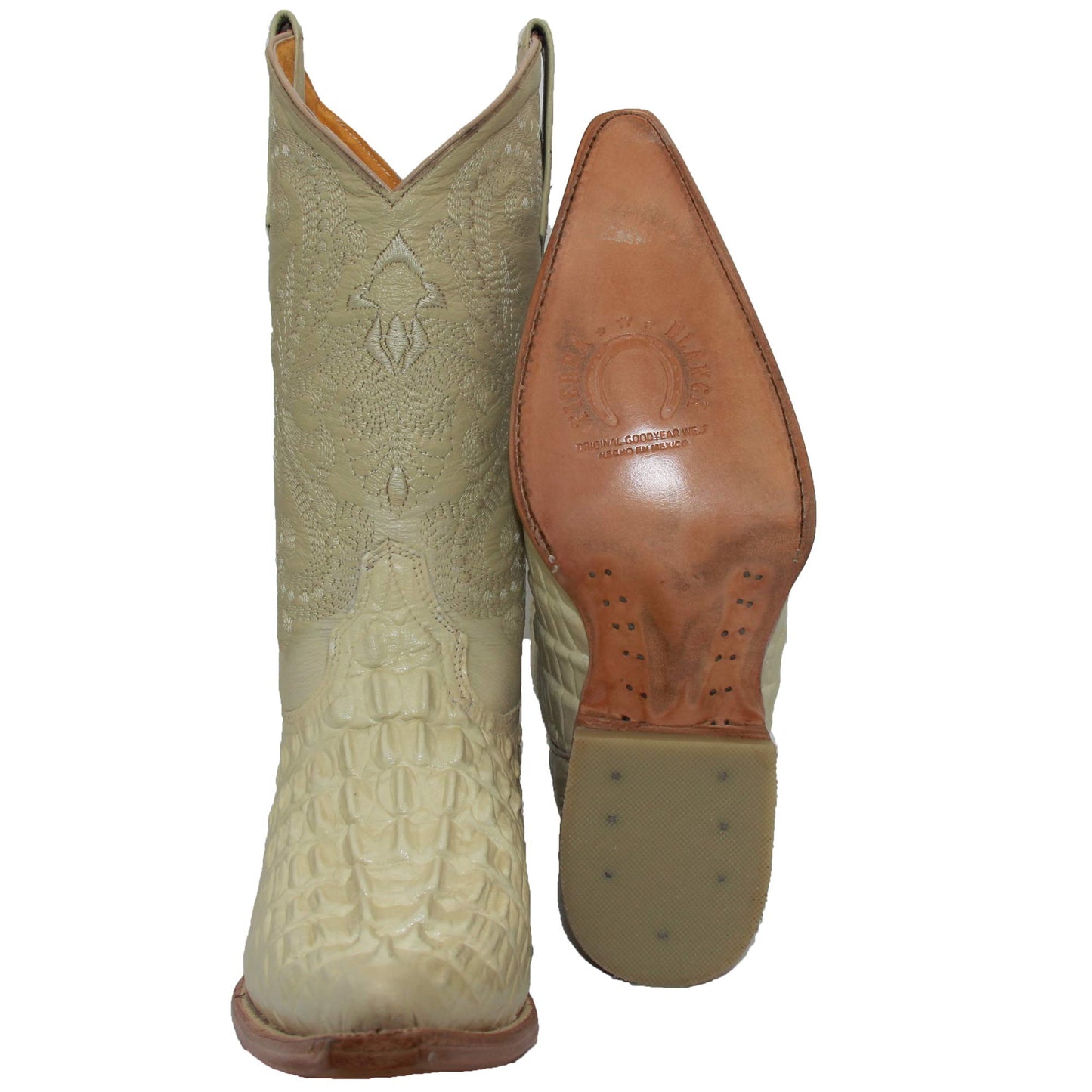 Men's Chihuahua Snip Toe Crocodile Print Cowboy Boot