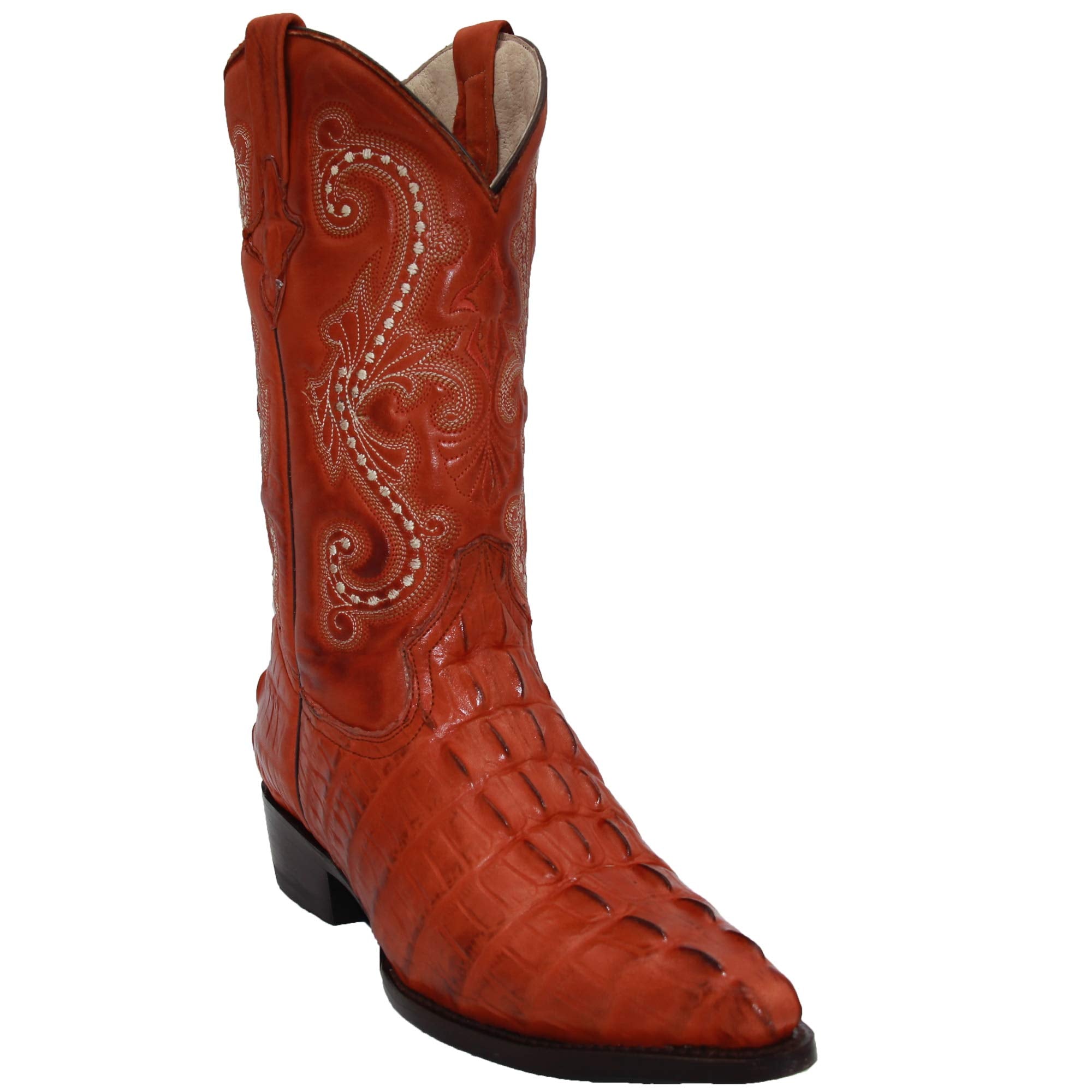 Men's Crocodile Print Alligator Design Western Cowboy Boot