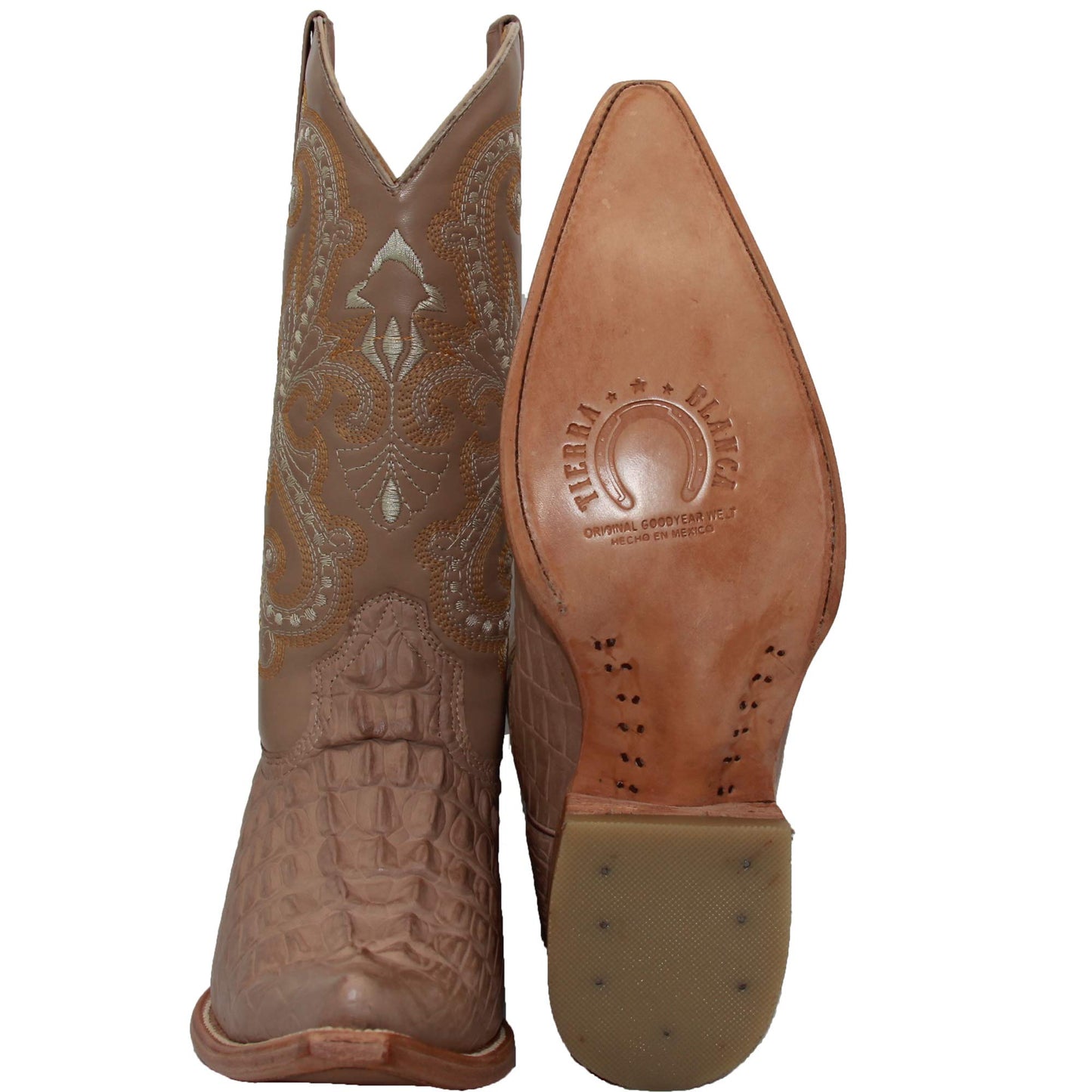 Men's Chihuahua Snip Toe Crocodile Print Cowboy Boot