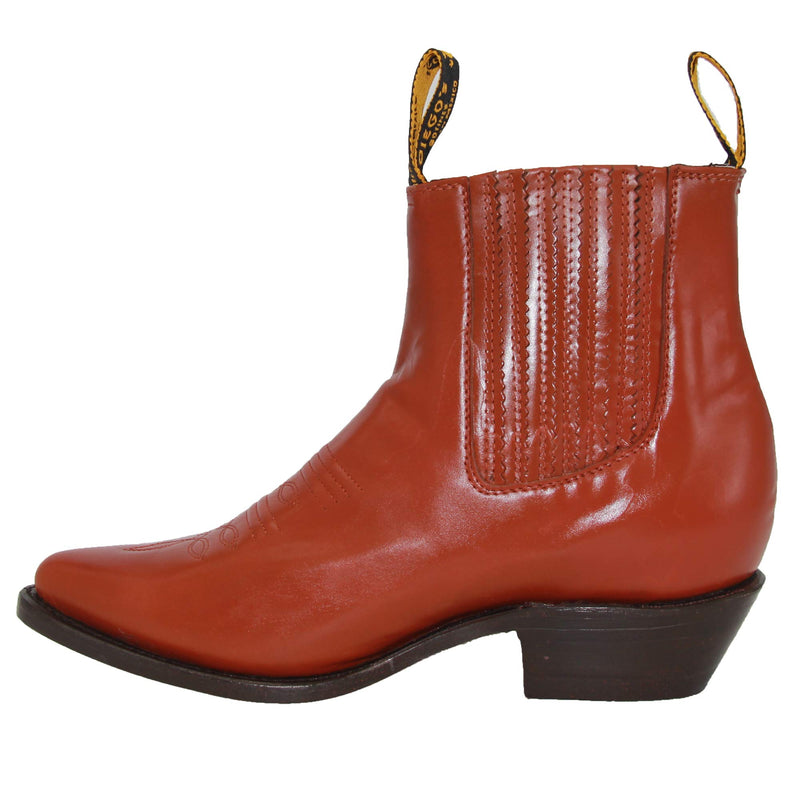 Men’s J Toe Short Ankle Leather Boot