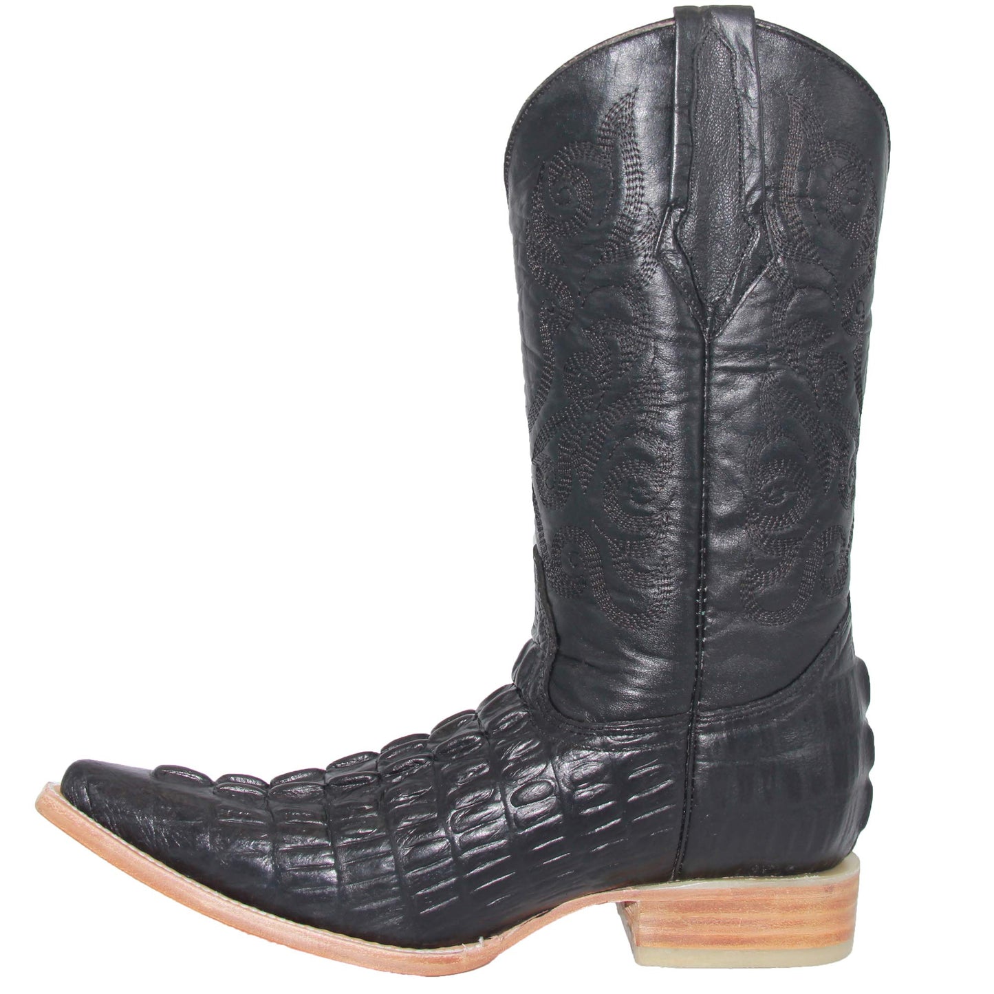 Men's Chihuahua Snip Toe Crocodile Print Cowboy Boot