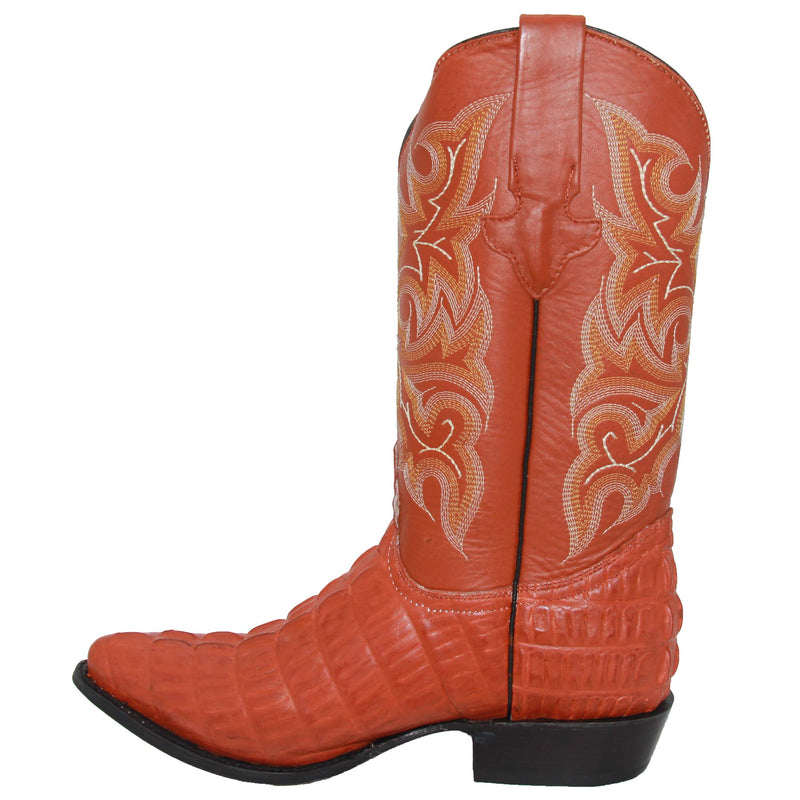 Men's Crocodile Print J Toe Western Cowboy Boot