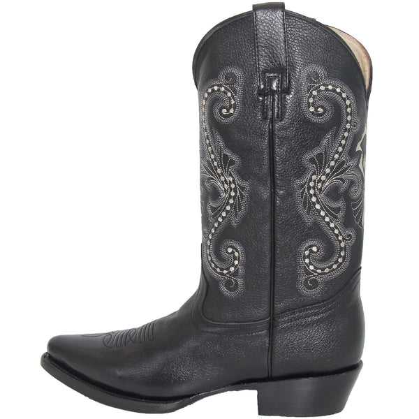 Men’s Genuine Leather J Toe Western Boot