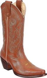 Women's Leather Snip Toe Cowboy Boot
