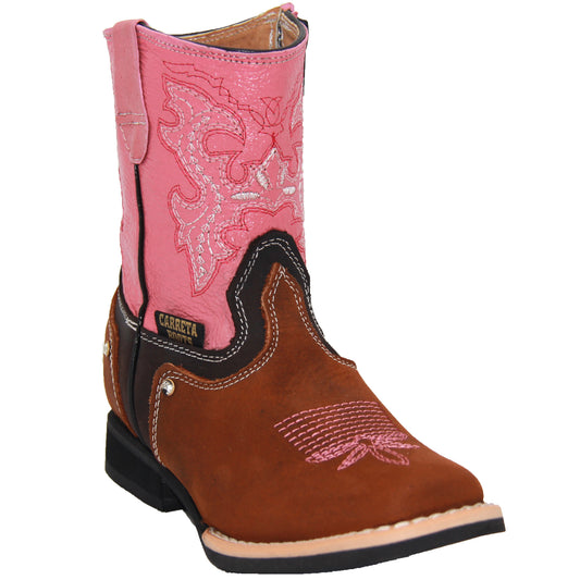 Little Girls Pink Cowboy Boot