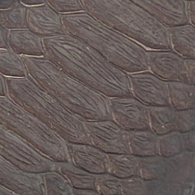 Men’s Leather Western Cowboy Boot With Embossed Python Print