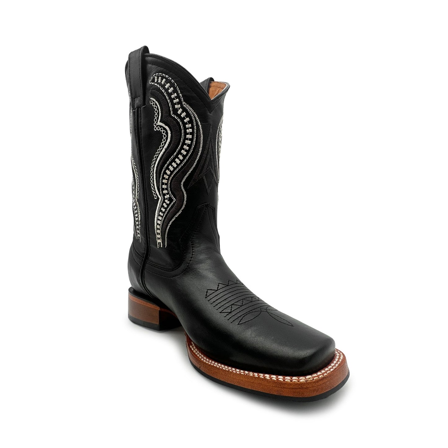 Men's Square Toe Leather Cowboy Western Boot