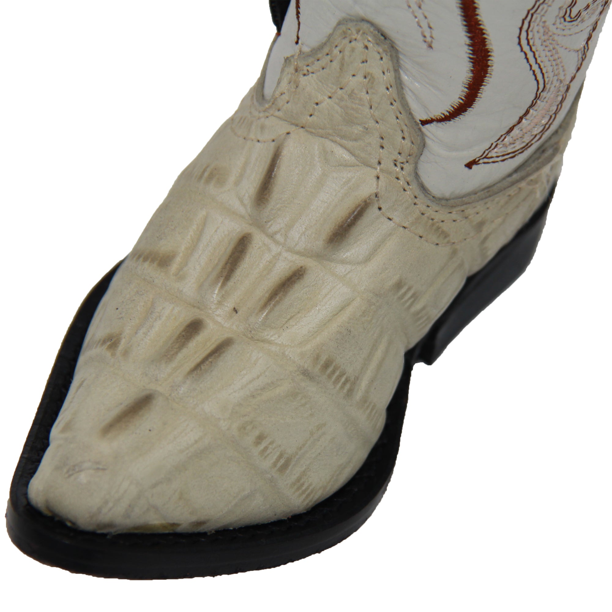Kids Cowboy Boots Toddlers Western Crocodile Alligator Print Snip Toe Boot