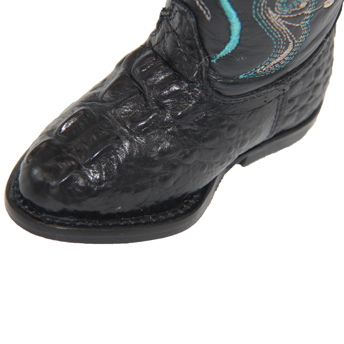 Kids Cowboy Boot Infant Toddler Crocodile Alligator Print Western Boot