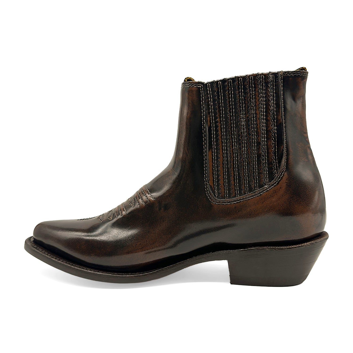 Men’s J Toe Short Ankle Leather Boot