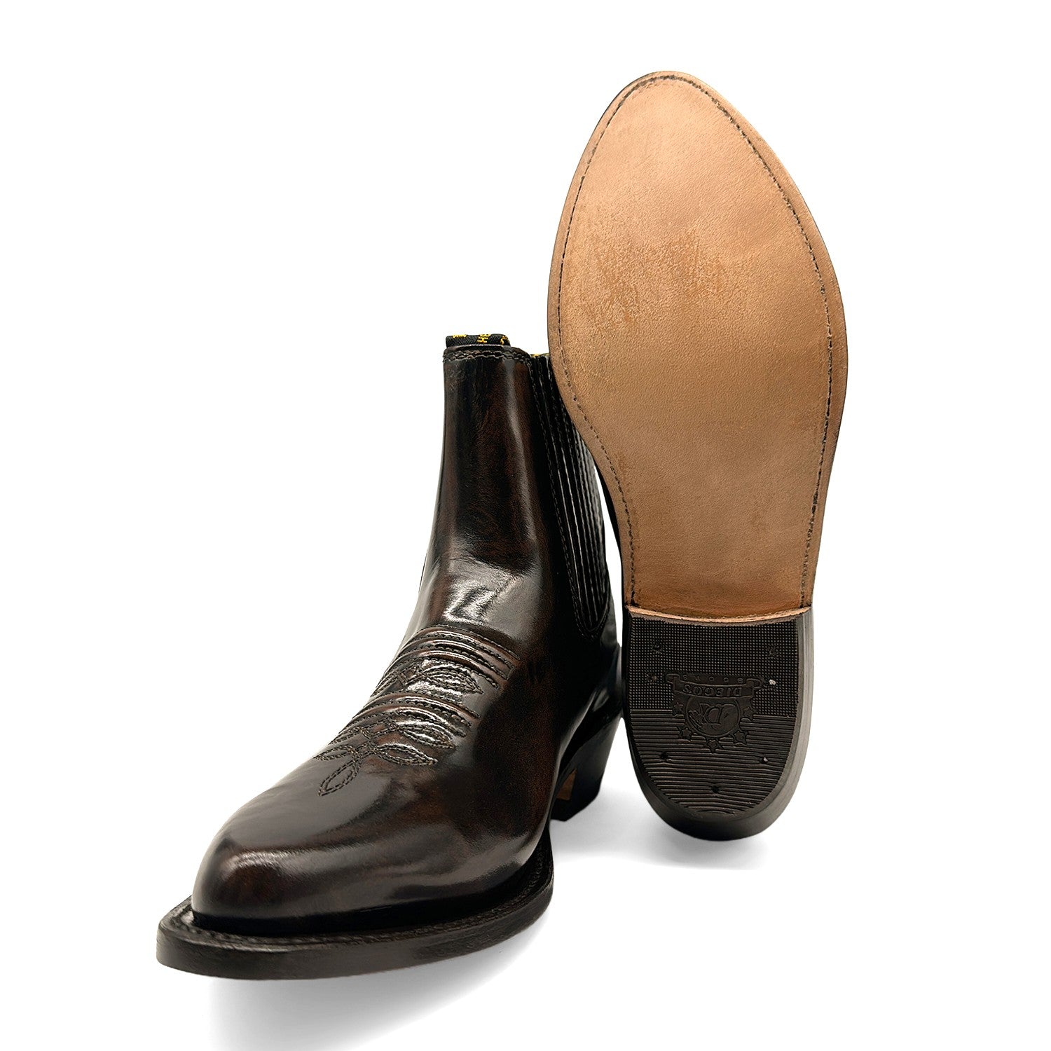 Men’s J Toe Short Ankle Leather Boot