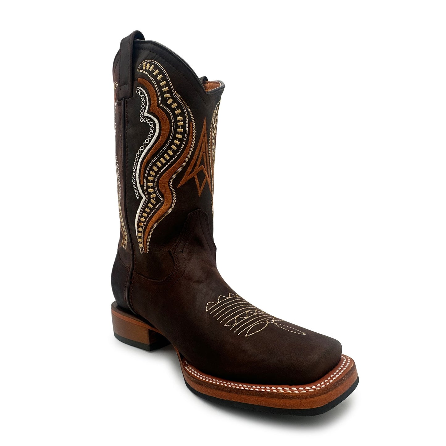 Men's Square Toe Leather Cowboy Western Boot