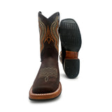 Square Toe Men's Leather Cowboy Western Boot