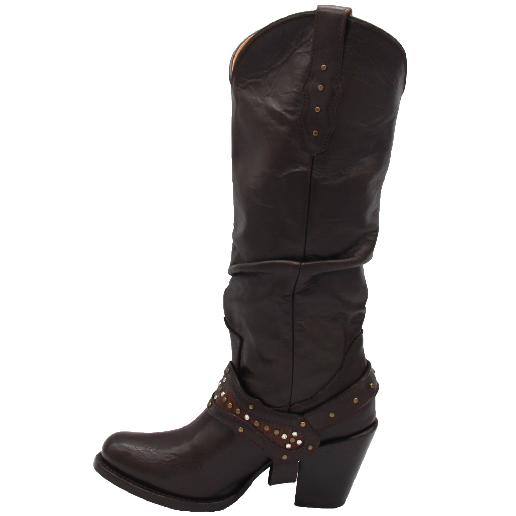 Womens Tall Genuine Leather Cowgirl Boot