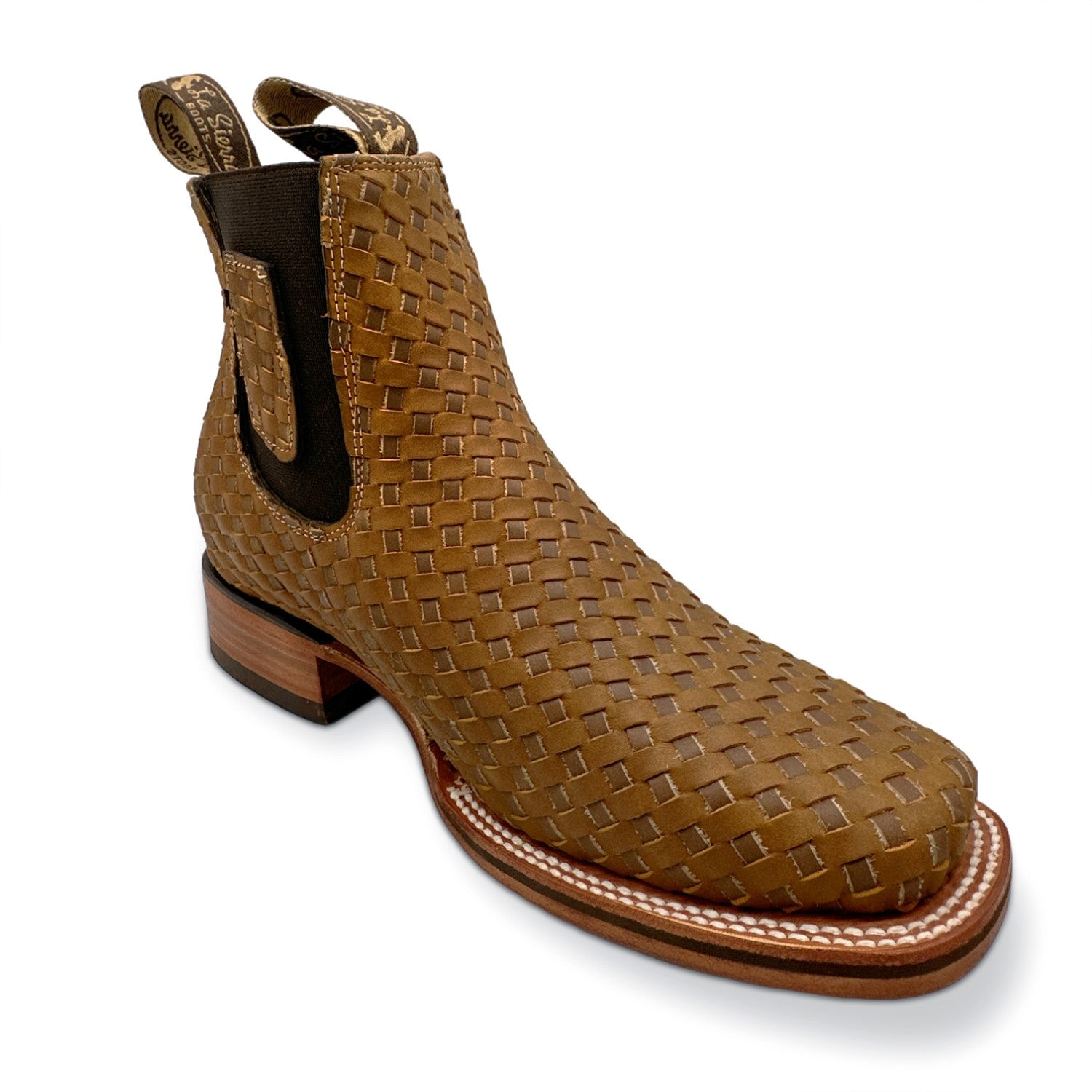 Men's Short Ankle Rodeo Petatillo Boot Square Toe