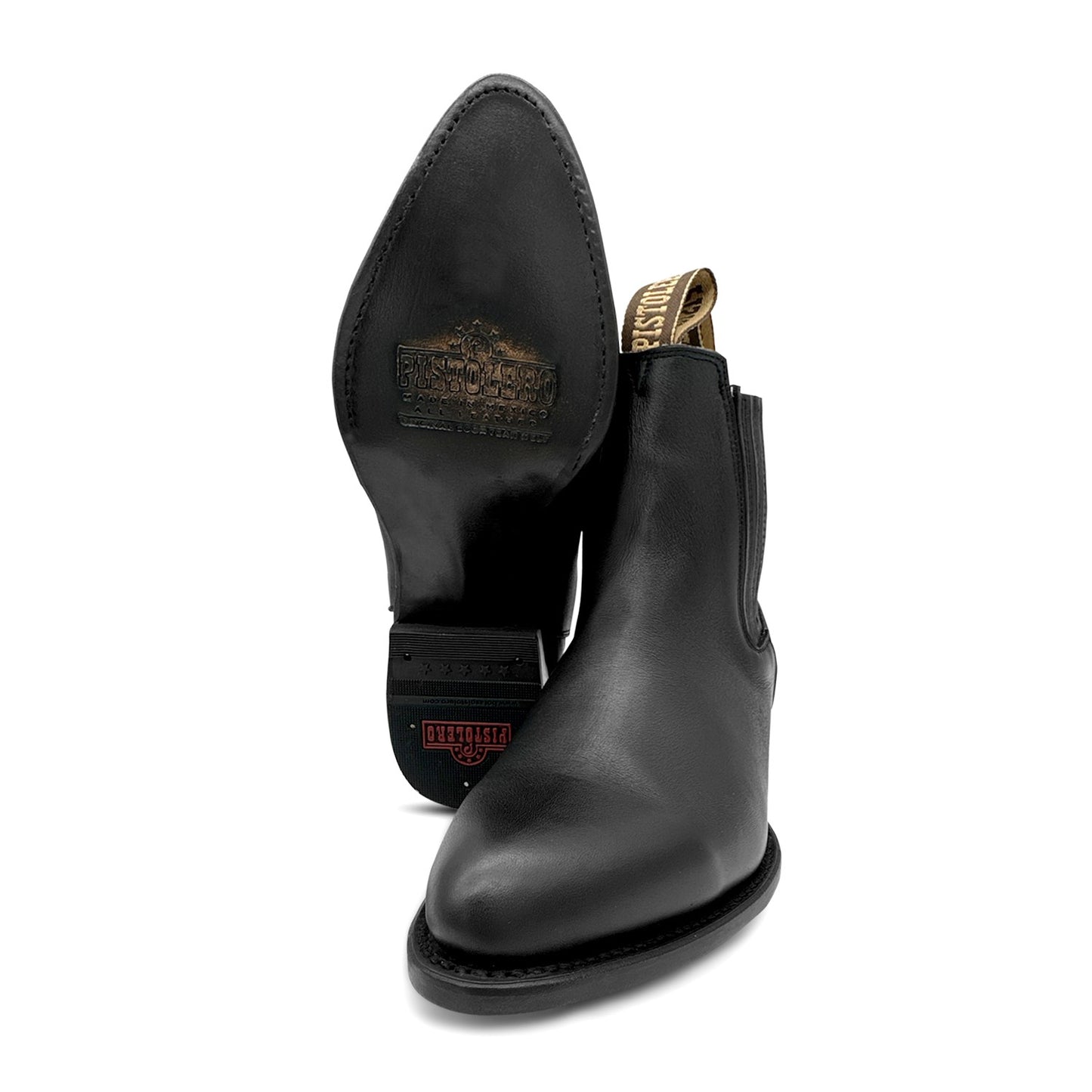 Men’s J Toe Leather Brown Ankle Cowboy Boot