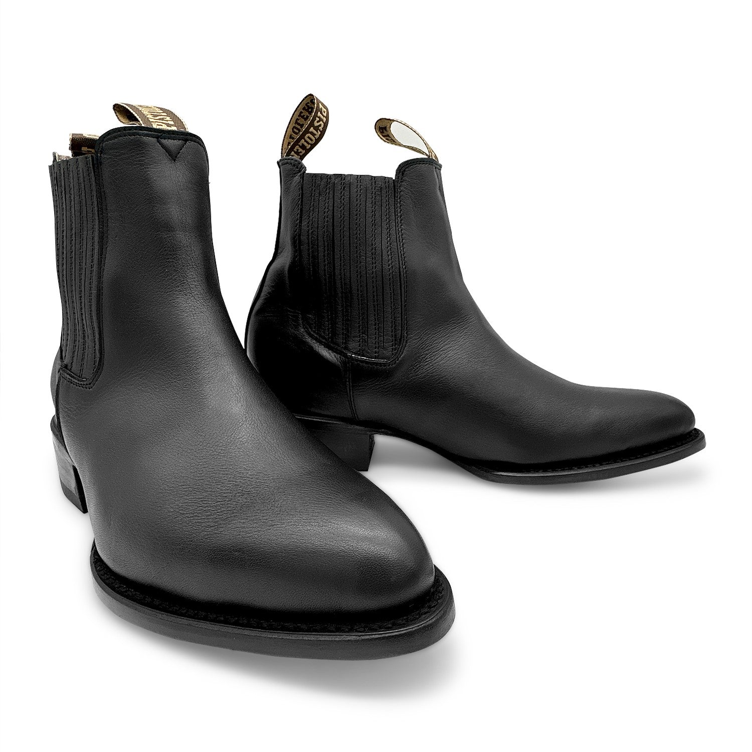 Men’s J Toe Leather Brown Ankle Cowboy Boot