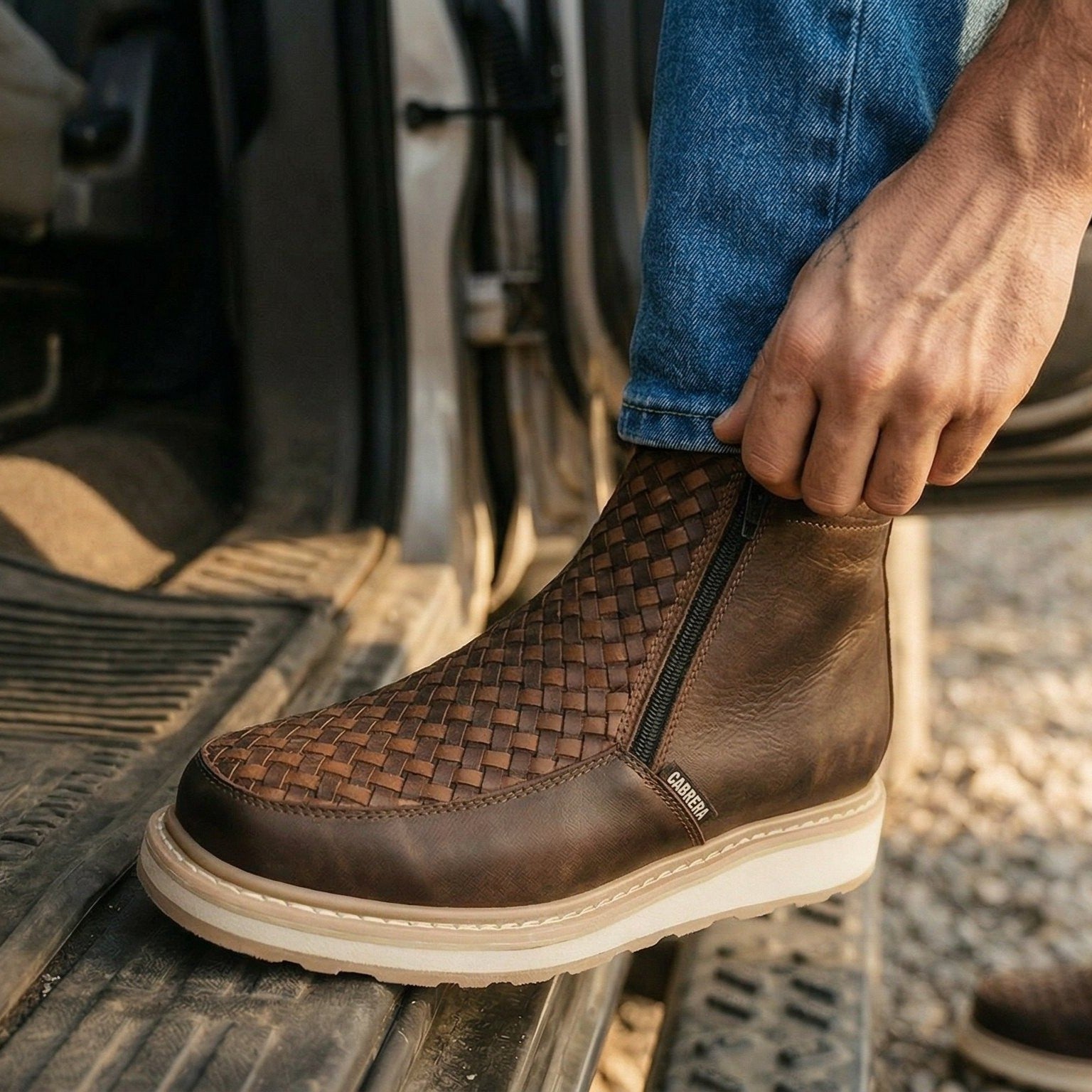 Men's Leather Cowboy Petatillo Boot