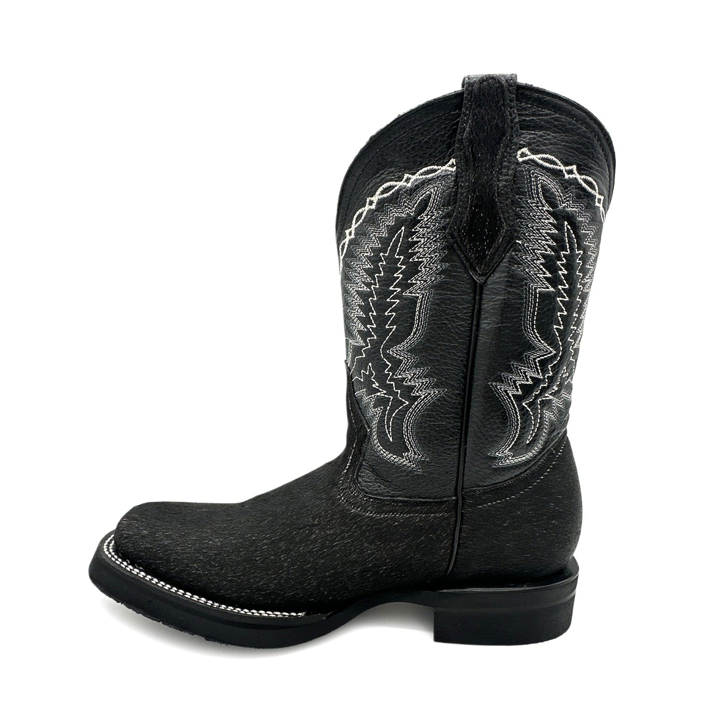 Men’s Leather Cow Hair Western Cowboy Boots