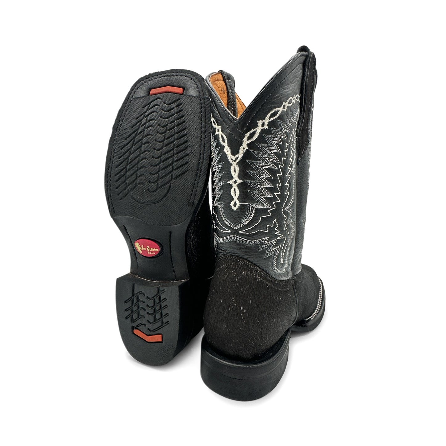 Men’s Leather Cow Hair Western Cowboy Boots