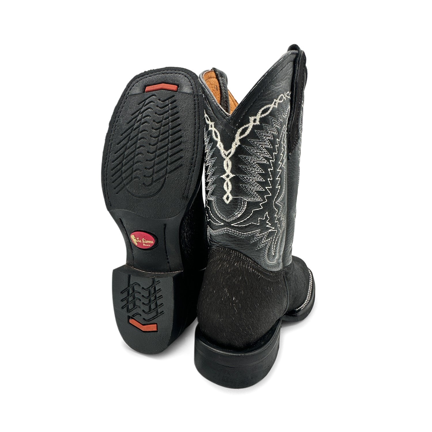 Men’s Leather Cow Hair Western Cowboy Boots