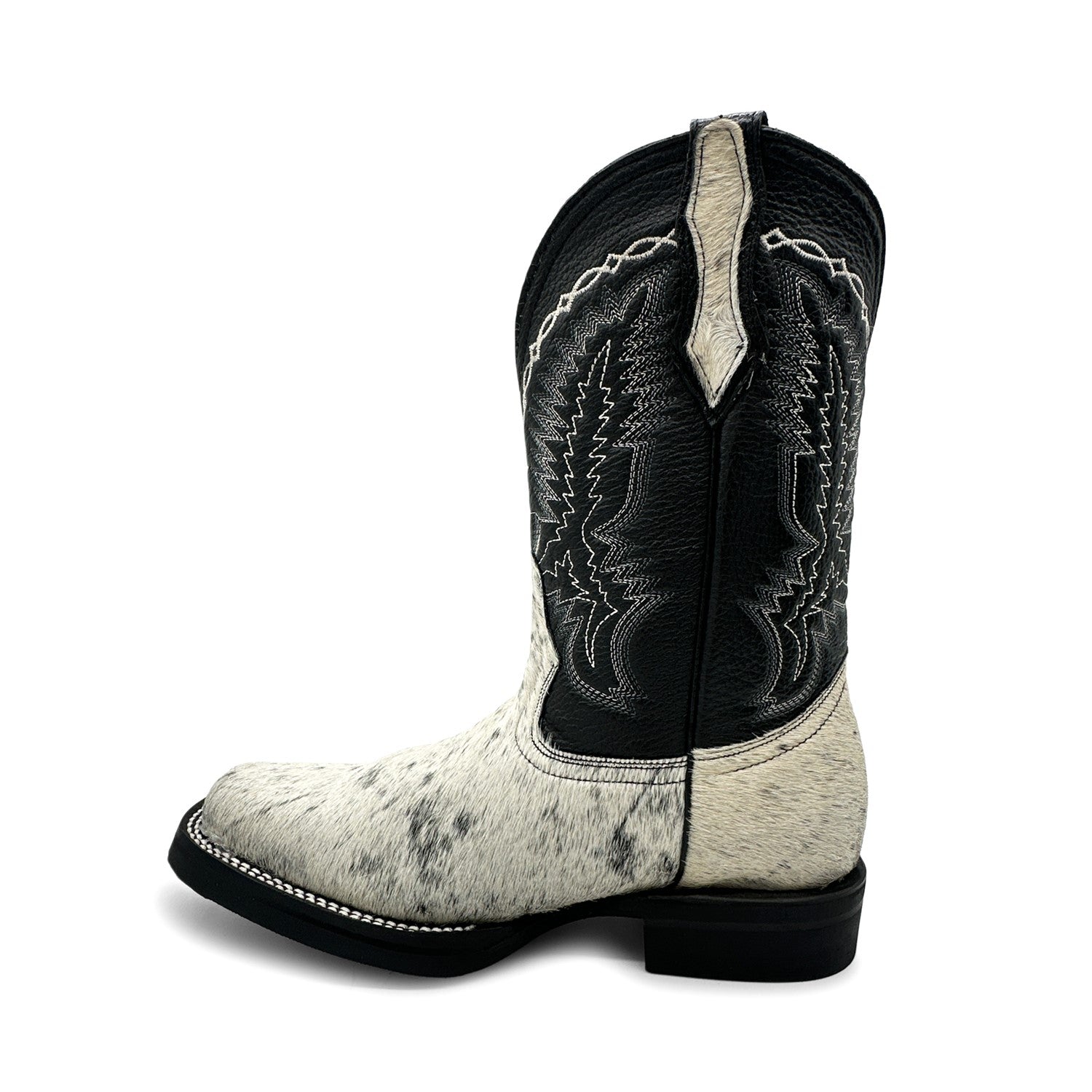 Men’s Leather Cow Hair Western Cowboy Boots