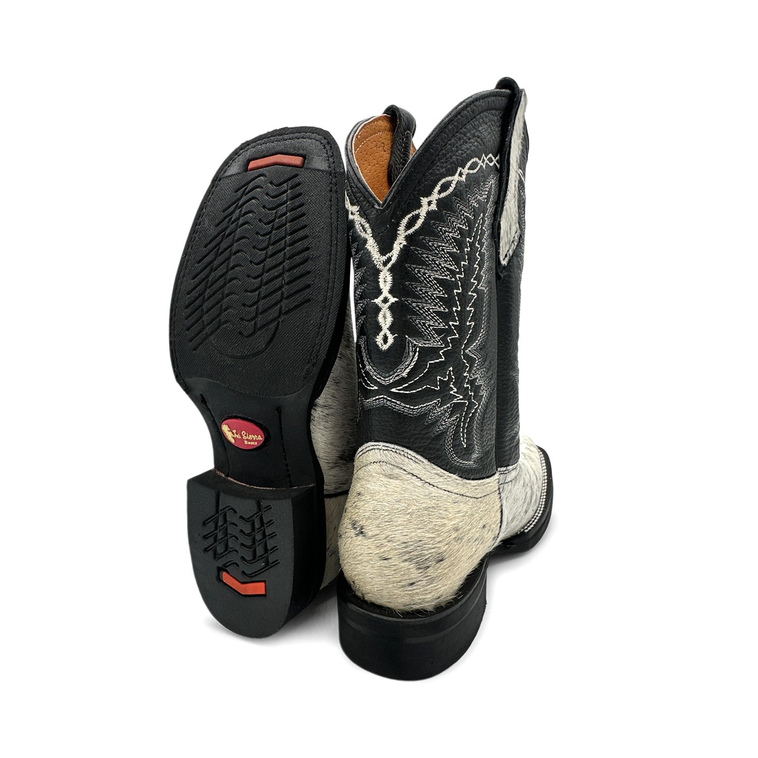 Men’s Leather Cow Hair Western Cowboy Boots