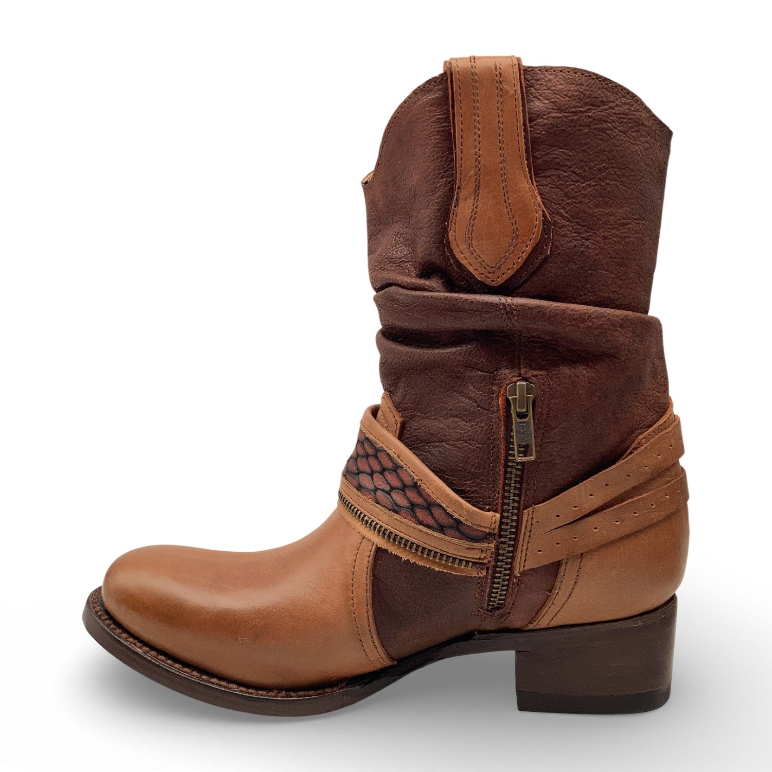 Womens Western Cowboy Cowgirl Leather Boot