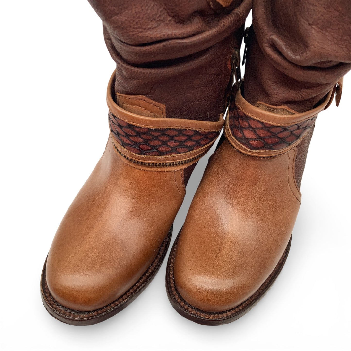 Womens Western Cowboy Cowgirl Leather Boot