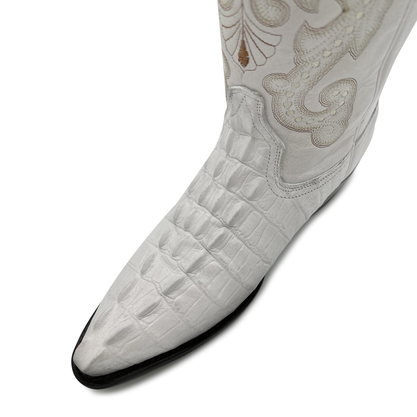 Men's Crocodile Print Alligator Design Western Cowboy Boot