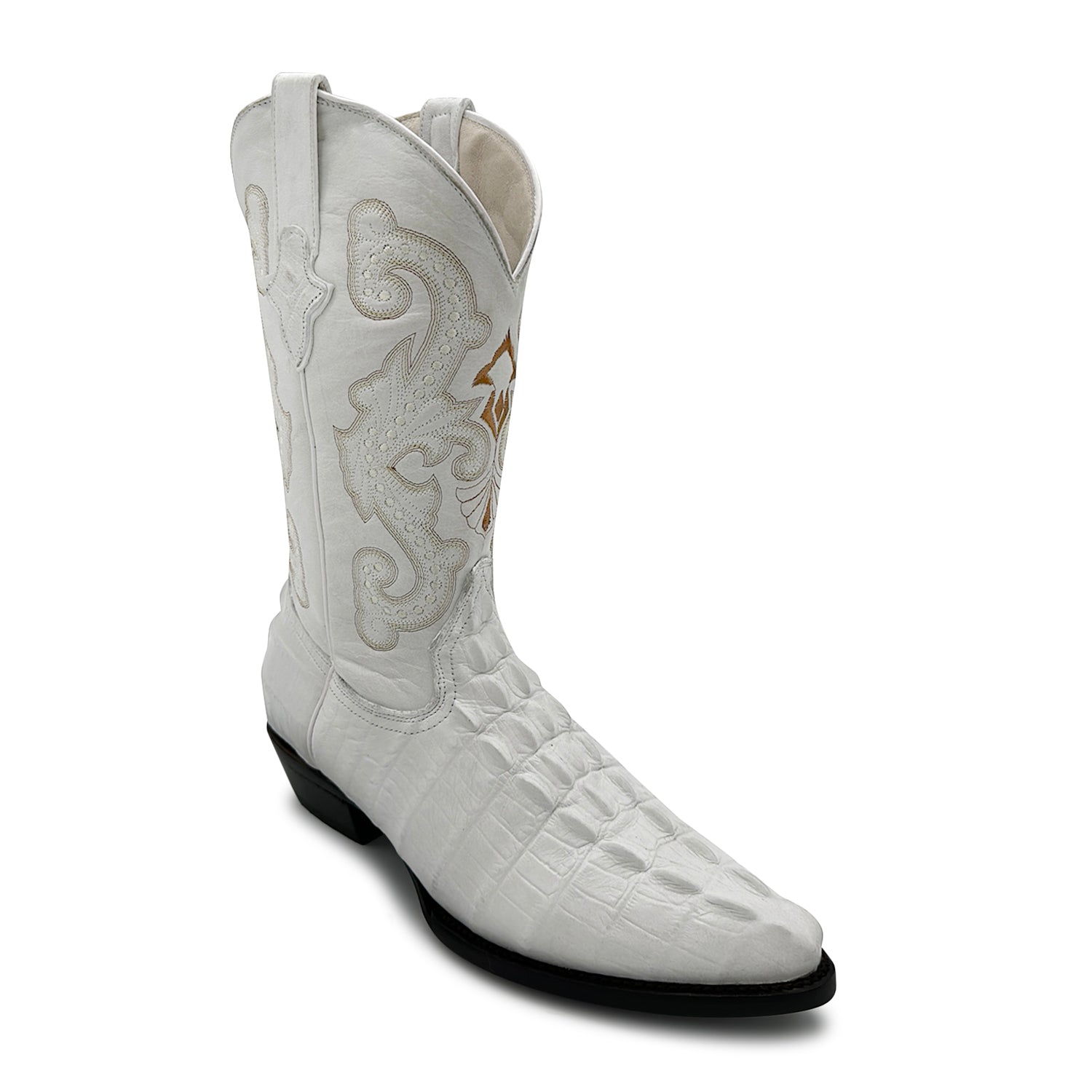 Men's Crocodile Print Alligator Design Western Cowboy Boot