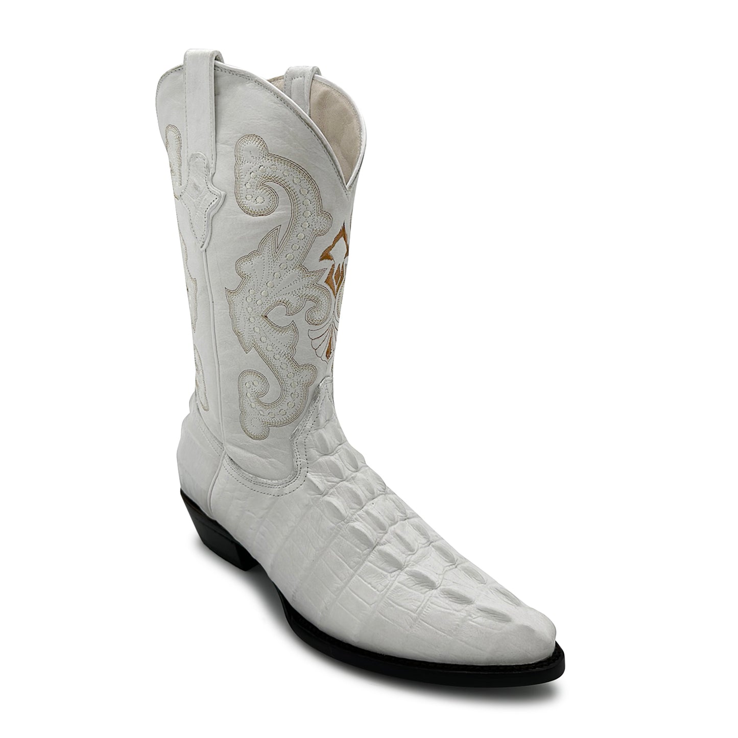 Men's Crocodile Print Alligator Design Western Cowboy Boot