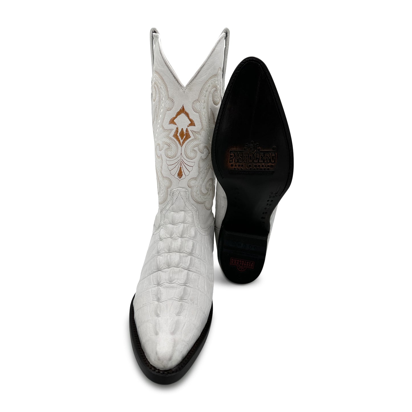 Men's Crocodile Print Alligator Design Western Cowboy Boot