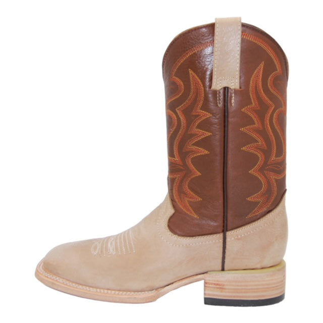 Men's Genuine Leather Western Boot Square Toe Cowboy Boot