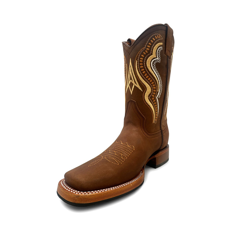 Square Toe Men's Leather Cowboy Western Boot