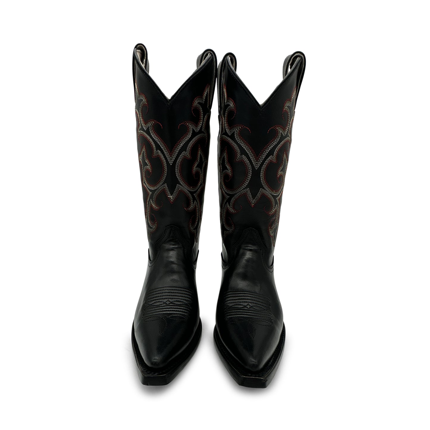 Women’s Genuine Leather Pointed Snip Toe Cowboy Cowgirl Boot