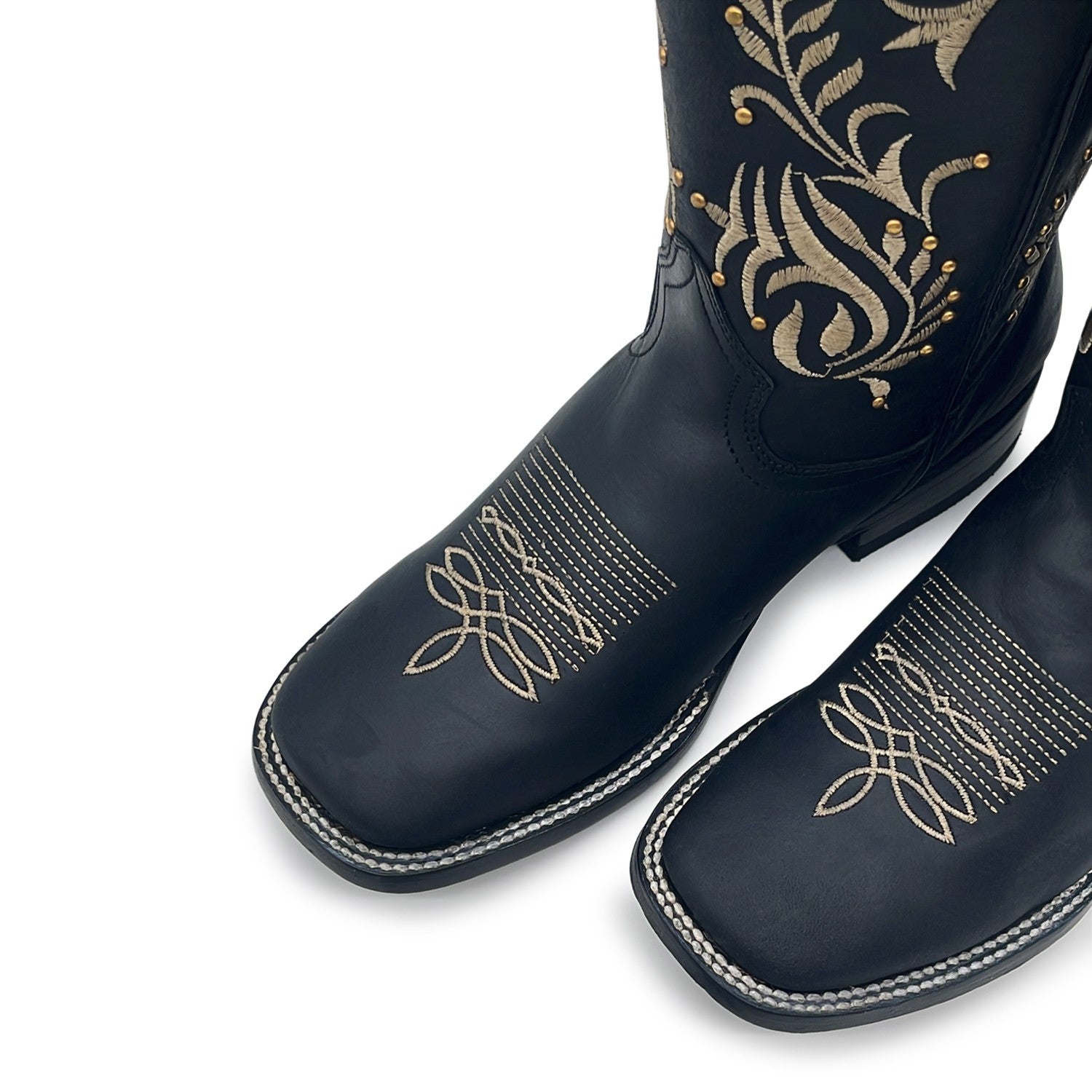 Women's Western Cowboy Boot Square Toe Mid Calf