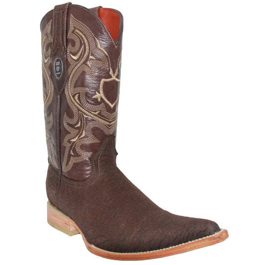 Mens Leather Cowboy Boot Snip Toe Western Leather Boot