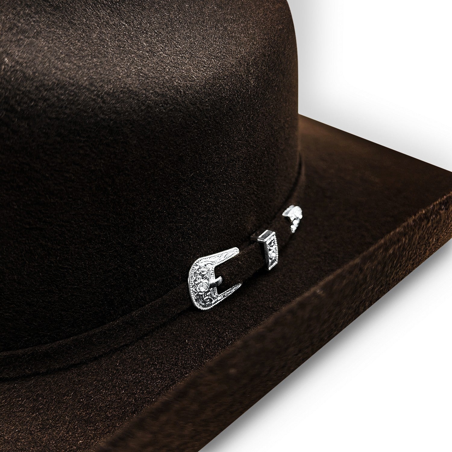 Men’s Texana Joan Sebastian Style Cowboy Hat 100% Wool Felt 4” Brim Western Hat