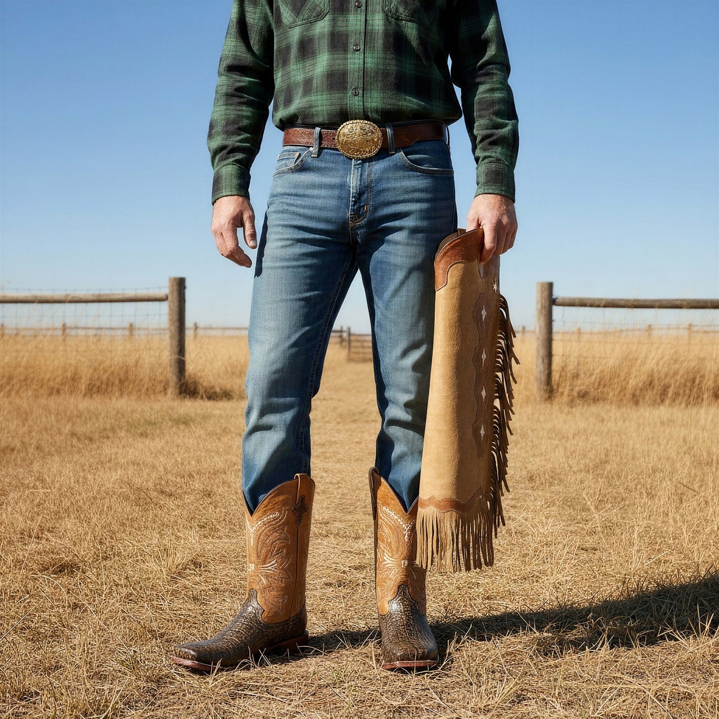 Men’s Elephant Print Western Cowboy Boots Square Toe