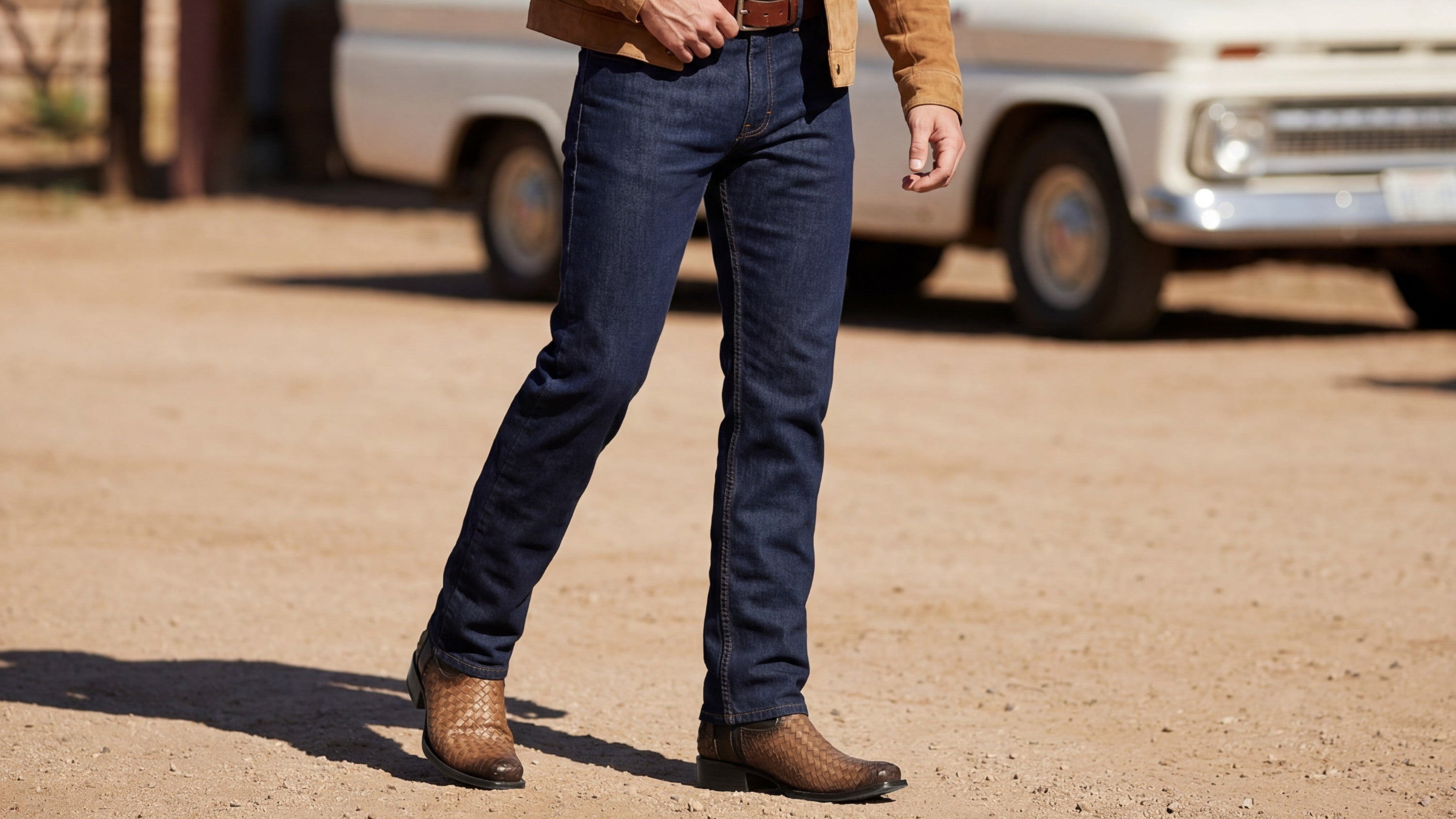 Men’s Leather Midcalf Petatillo Western Boot, Dubai Square Toe with Full Side Zipper