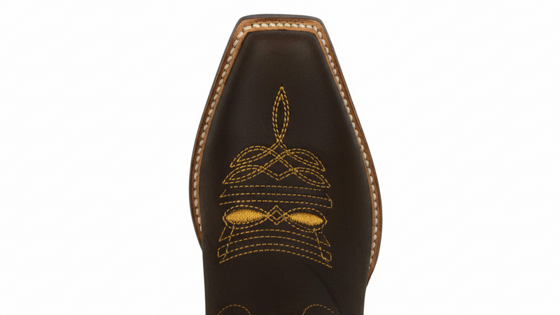 Women's Snip Toe Embroidery Cowboy Boot Close-Up