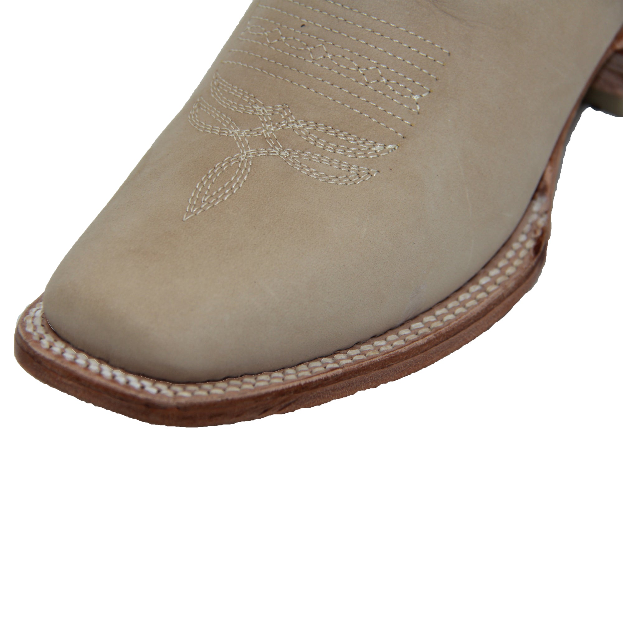 Women’s Square Toe Floral Embroidered Western Cowboy Leather Boots