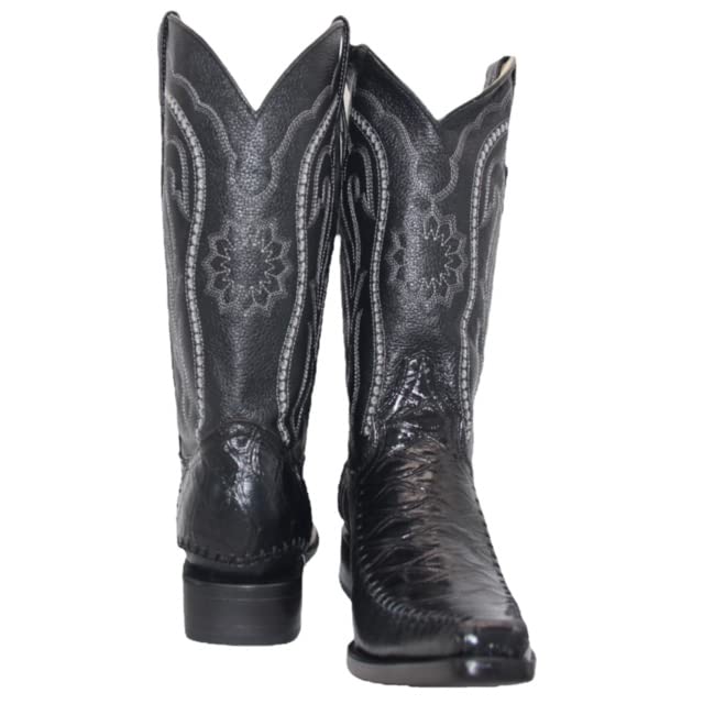 Men's Exotic Print Genuine Leather Dress Cowboy Boot