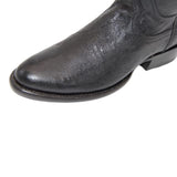 Men's Genuine Ostrich Leather Round Toe Cowboy Boot