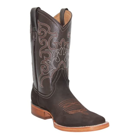 Men's Genuine Leather Square Toe Cowboy Boot